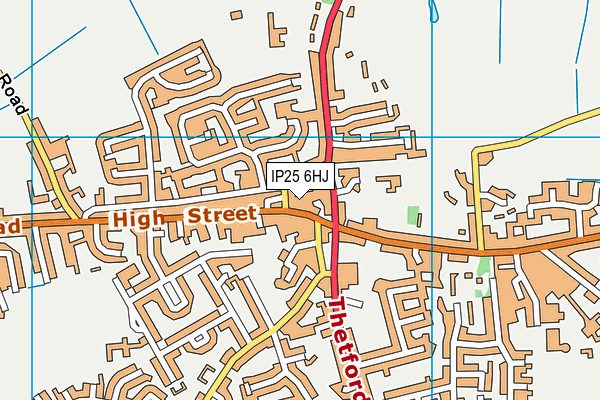 IP25 6HJ map - OS VectorMap District (Ordnance Survey) IP25 6HJ map - OS VectorMap District (Ordnance Survey)