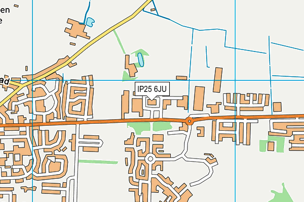 IP25 6JU map - OS VectorMap District (Ordnance Survey) IP25 6JU map - OS VectorMap District (Ordnance Survey)