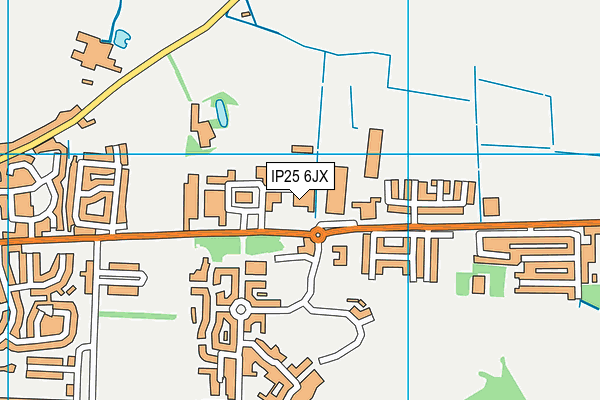 IP25 6JX map - OS VectorMap District (Ordnance Survey) IP25 6JX map - OS VectorMap District (Ordnance Survey)