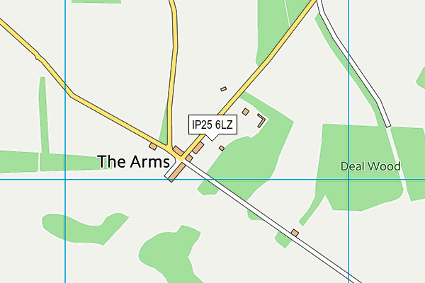 IP25 6LZ map - OS VectorMap District (Ordnance Survey) IP25 6LZ map - OS VectorMap District (Ordnance Survey)