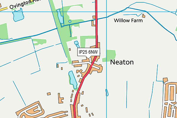 IP25 6NW map - OS VectorMap District (Ordnance Survey) IP25 6NW map - OS VectorMap District (Ordnance Survey)