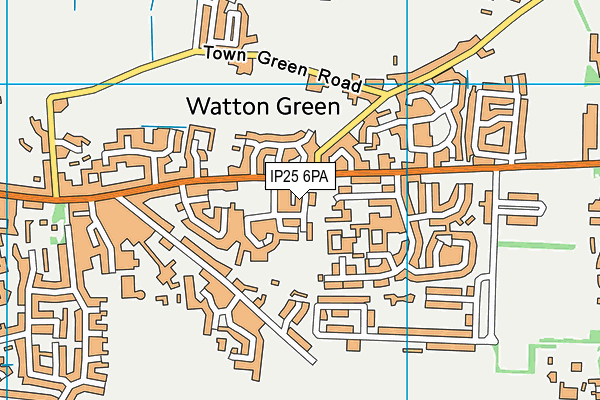 IP25 6PA map - OS VectorMap District (Ordnance Survey) IP25 6PA map - OS VectorMap District (Ordnance Survey)