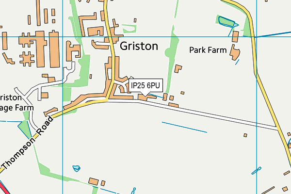 IP25 6PU map - OS VectorMap District (Ordnance Survey) IP25 6PU map - OS VectorMap District (Ordnance Survey)