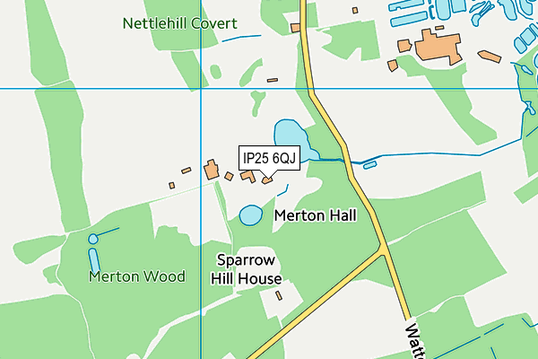 IP25 6QJ map - OS VectorMap District (Ordnance Survey) IP25 6QJ map - OS VectorMap District (Ordnance Survey)