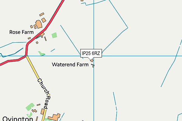 IP25 6RZ map - OS VectorMap District (Ordnance Survey) IP25 6RZ map - OS VectorMap District (Ordnance Survey)