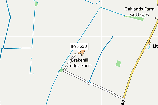IP25 6SU map - OS VectorMap District (Ordnance Survey) IP25 6SU map - OS VectorMap District (Ordnance Survey)