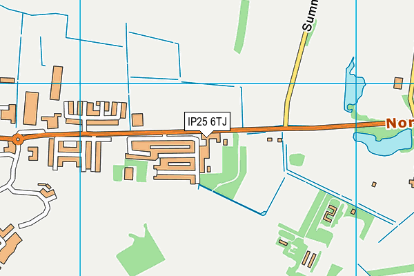 IP25 6TJ map - OS VectorMap District (Ordnance Survey) IP25 6TJ map - OS VectorMap District (Ordnance Survey)