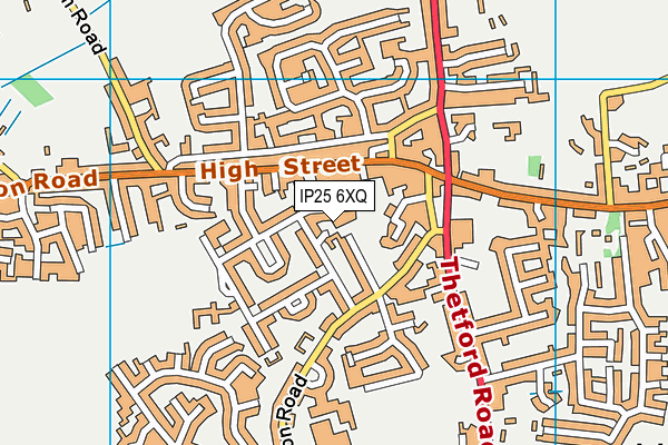 IP25 6XQ map - OS VectorMap District (Ordnance Survey) IP25 6XQ map - OS VectorMap District (Ordnance Survey)