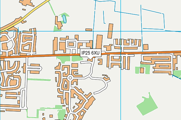 IP25 6XU map - OS VectorMap District (Ordnance Survey) IP25 6XU map - OS VectorMap District (Ordnance Survey)