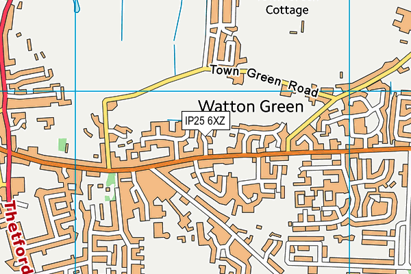 IP25 6XZ map - OS VectorMap District (Ordnance Survey) IP25 6XZ map - OS VectorMap District (Ordnance Survey)