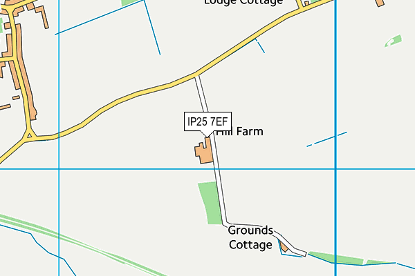 IP25 7EF map - OS VectorMap District (Ordnance Survey) IP25 7EF map - OS VectorMap District (Ordnance Survey)