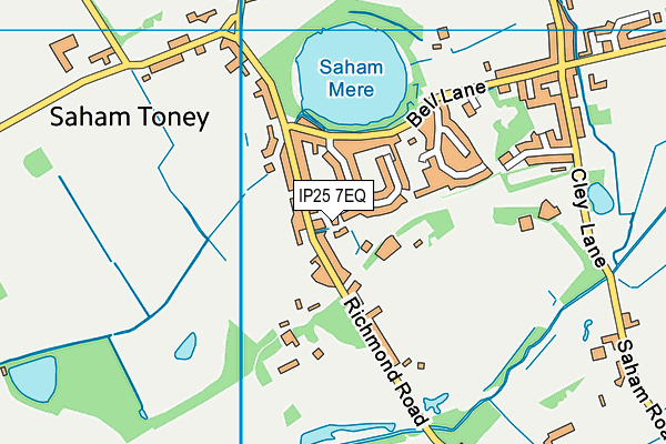 IP25 7EQ map - OS VectorMap District (Ordnance Survey) IP25 7EQ map - OS VectorMap District (Ordnance Survey)