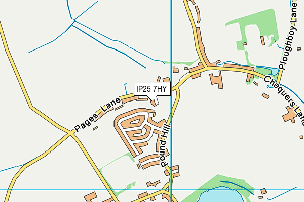 IP25 7HY map - OS VectorMap District (Ordnance Survey) IP25 7HY map - OS VectorMap District (Ordnance Survey)