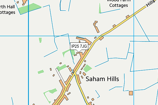 IP25 7JG map - OS VectorMap District (Ordnance Survey) IP25 7JG map - OS VectorMap District (Ordnance Survey)
