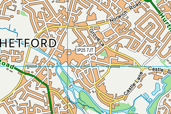 IP25 7JT map - OS VectorMap District (Ordnance Survey) IP25 7JT map - OS VectorMap District (Ordnance Survey)