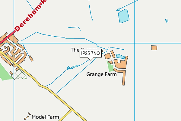 IP25 7NQ map - OS VectorMap District (Ordnance Survey) IP25 7NQ map - OS VectorMap District (Ordnance Survey)