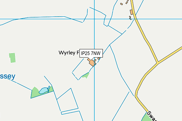 IP25 7NW map - OS VectorMap District (Ordnance Survey) IP25 7NW map - OS VectorMap District (Ordnance Survey)