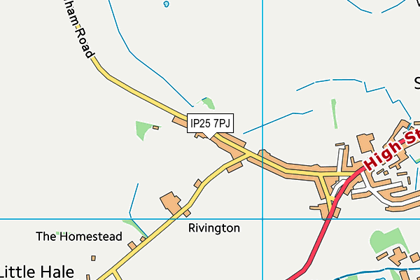 IP25 7PJ map - OS VectorMap District (Ordnance Survey) IP25 7PJ map - OS VectorMap District (Ordnance Survey)