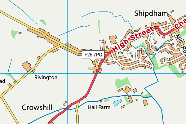 IP25 7PQ map - OS VectorMap District (Ordnance Survey) IP25 7PQ map - OS VectorMap District (Ordnance Survey)