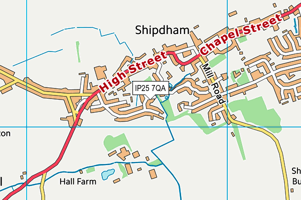 IP25 7QA map - OS VectorMap District (Ordnance Survey) IP25 7QA map - OS VectorMap District (Ordnance Survey)