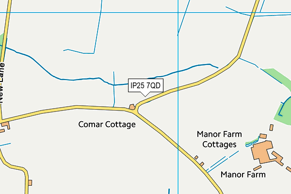 IP25 7QD map - OS VectorMap District (Ordnance Survey) IP25 7QD map - OS VectorMap District (Ordnance Survey)
