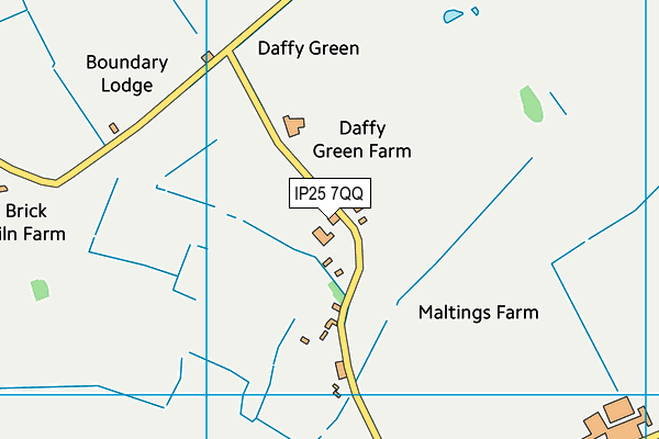 IP25 7QQ map - OS VectorMap District (Ordnance Survey) IP25 7QQ map - OS VectorMap District (Ordnance Survey)