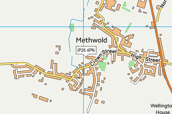 IP26 4PN map - OS VectorMap District (Ordnance Survey) IP26 4PN map - OS VectorMap District (Ordnance Survey)