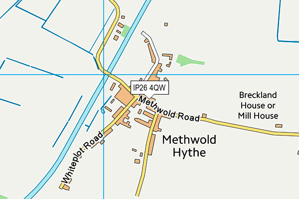 IP26 4QW map - OS VectorMap District (Ordnance Survey) IP26 4QW map - OS VectorMap District (Ordnance Survey)