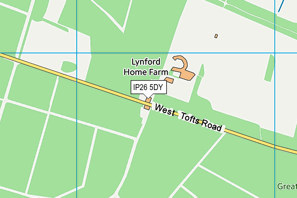 IP26 5DY map - OS VectorMap District (Ordnance Survey) IP26 5DY map - OS VectorMap District (Ordnance Survey)