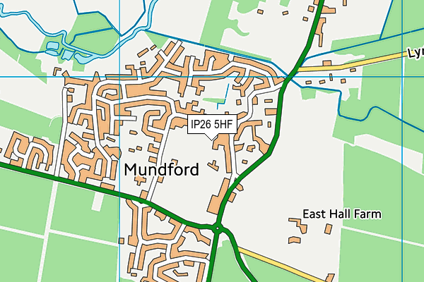 IP26 5HF map - OS VectorMap District (Ordnance Survey) IP26 5HF map - OS VectorMap District (Ordnance Survey)