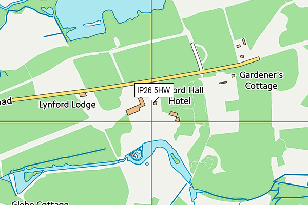 IP26 5HW map - OS VectorMap District (Ordnance Survey) IP26 5HW map - OS VectorMap District (Ordnance Survey)