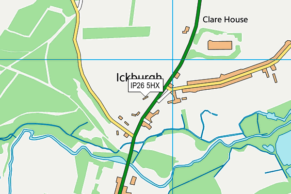 IP26 5HX map - OS VectorMap District (Ordnance Survey) IP26 5HX map - OS VectorMap District (Ordnance Survey)