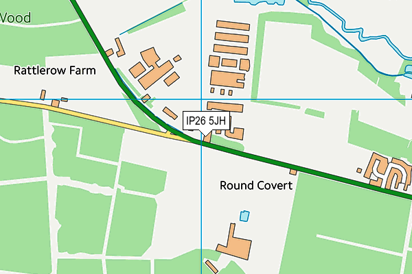 IP26 5JH map - OS VectorMap District (Ordnance Survey) IP26 5JH map - OS VectorMap District (Ordnance Survey)