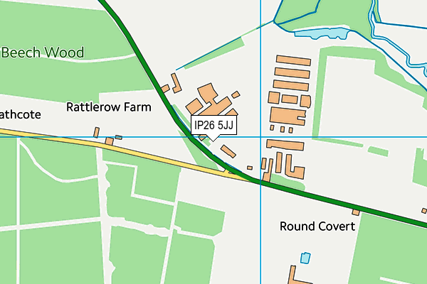 IP26 5JJ map - OS VectorMap District (Ordnance Survey) IP26 5JJ map - OS VectorMap District (Ordnance Survey)