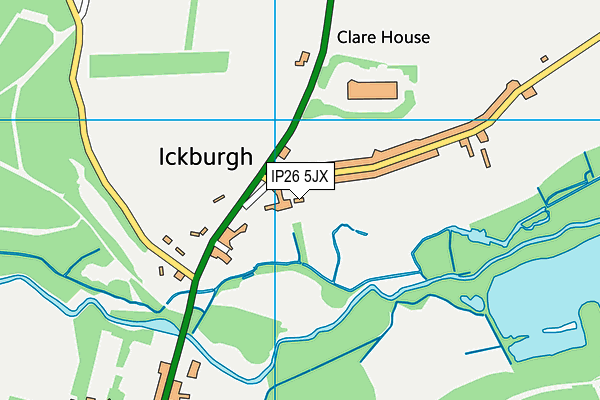 IP26 5JX map - OS VectorMap District (Ordnance Survey) IP26 5JX map - OS VectorMap District (Ordnance Survey)