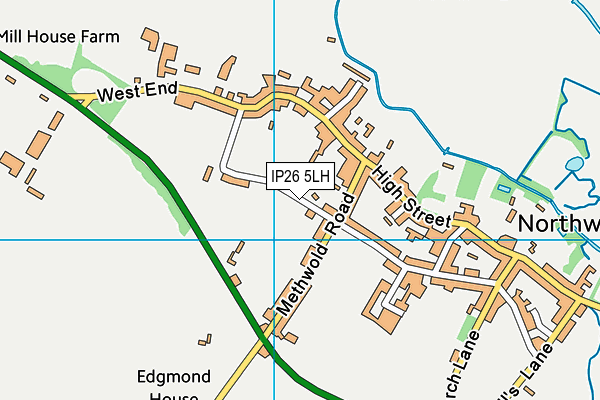 IP26 5LH map - OS VectorMap District (Ordnance Survey) IP26 5LH map - OS VectorMap District (Ordnance Survey)
