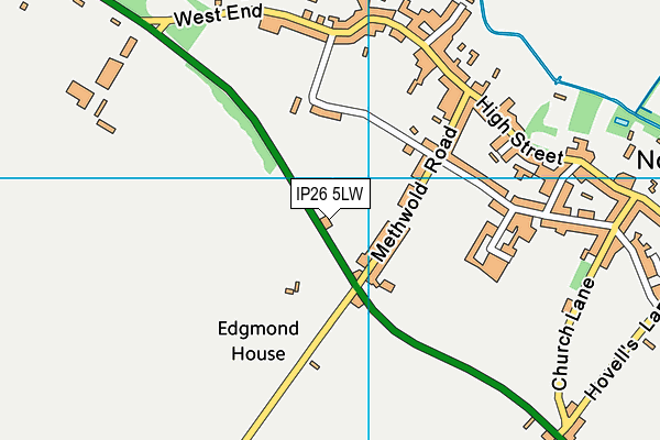 IP26 5LW map - OS VectorMap District (Ordnance Survey) IP26 5LW map - OS VectorMap District (Ordnance Survey)