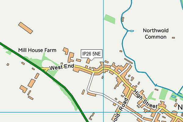 IP26 5NE map - OS VectorMap District (Ordnance Survey) IP26 5NE map - OS VectorMap District (Ordnance Survey)