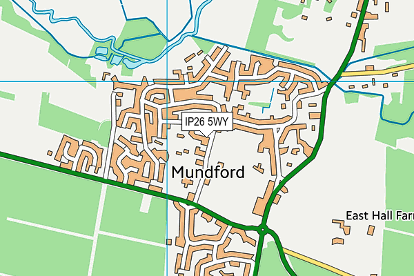 IP26 5WY map - OS VectorMap District (Ordnance Survey) IP26 5WY map - OS VectorMap District (Ordnance Survey)