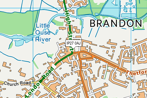 IP27 0AJ map - OS VectorMap District (Ordnance Survey) IP27 0AJ map - OS VectorMap District (Ordnance Survey)
