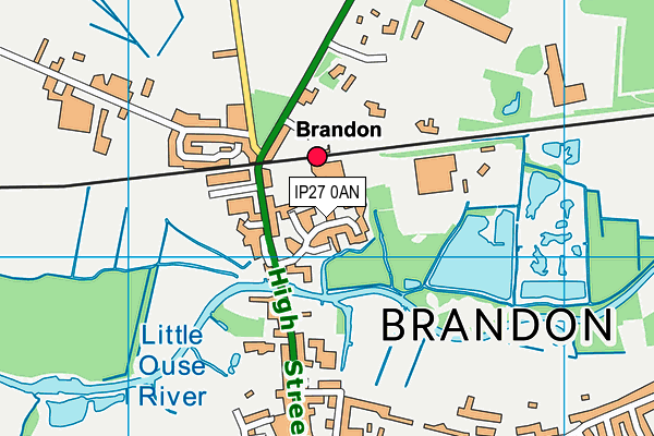 IP27 0AN map - OS VectorMap District (Ordnance Survey) IP27 0AN map - OS VectorMap District (Ordnance Survey)