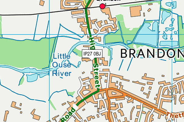 IP27 0BJ map - OS VectorMap District (Ordnance Survey) IP27 0BJ map - OS VectorMap District (Ordnance Survey)