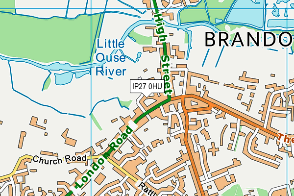 IP27 0HU map - OS VectorMap District (Ordnance Survey) IP27 0HU map - OS VectorMap District (Ordnance Survey)