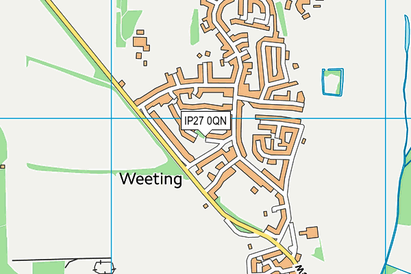 IP27 0QN map - OS VectorMap District (Ordnance Survey)