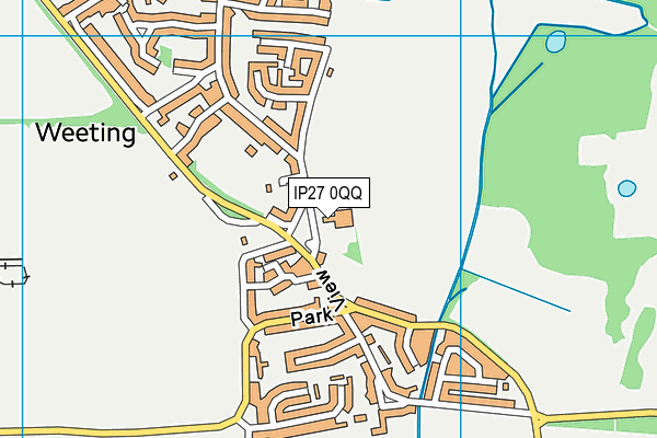 IP27 0QQ map - OS VectorMap District (Ordnance Survey) IP27 0QQ map - OS VectorMap District (Ordnance Survey)