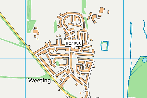 IP27 0QX map - OS VectorMap District (Ordnance Survey) IP27 0QX map - OS VectorMap District (Ordnance Survey)