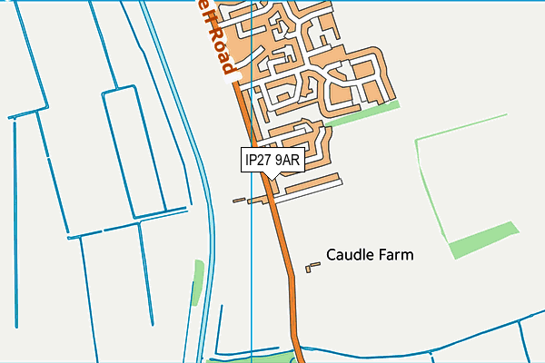 IP27 9AR map - OS VectorMap District (Ordnance Survey) IP27 9AR map - OS VectorMap District (Ordnance Survey)
