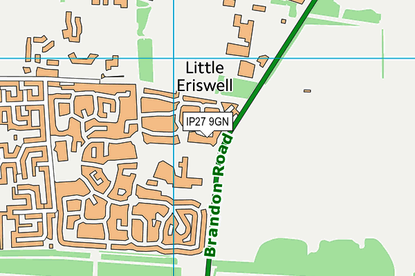IP27 9GN map - OS VectorMap District (Ordnance Survey) IP27 9GN map - OS VectorMap District (Ordnance Survey)