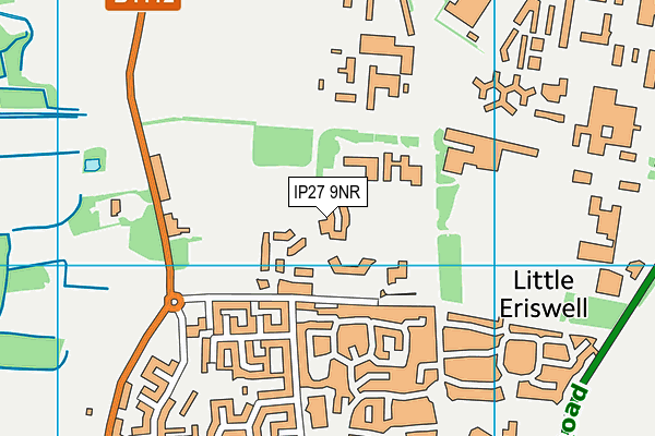 IP27 9NR map - OS VectorMap District (Ordnance Survey) IP27 9NR map - OS VectorMap District (Ordnance Survey)