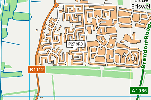 IP27 9RD map - OS VectorMap District (Ordnance Survey) IP27 9RD map - OS VectorMap District (Ordnance Survey)